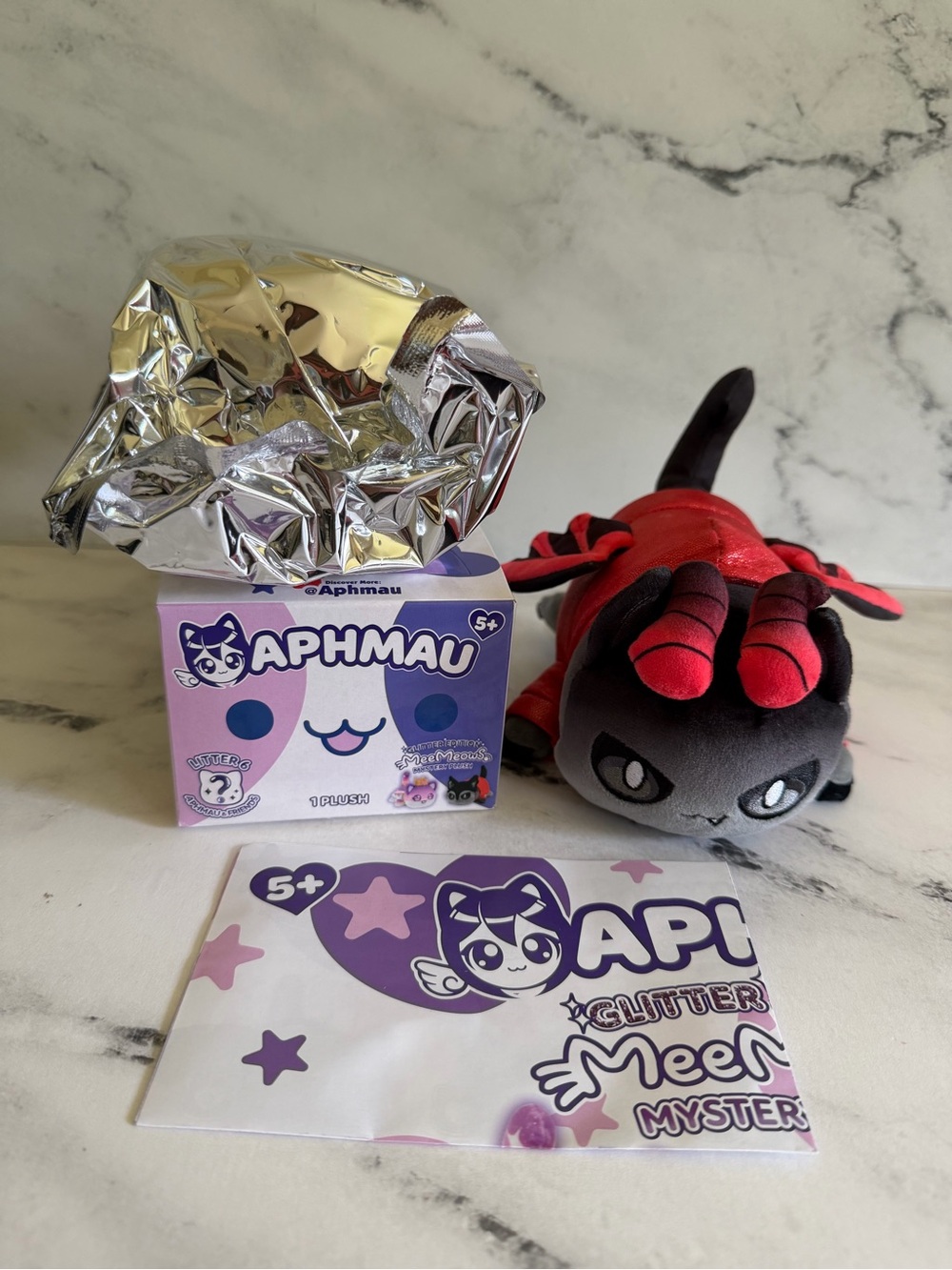 Aphmau MeeMeows Glitter Edition Litter 6 Shadow Aaron (RARE)